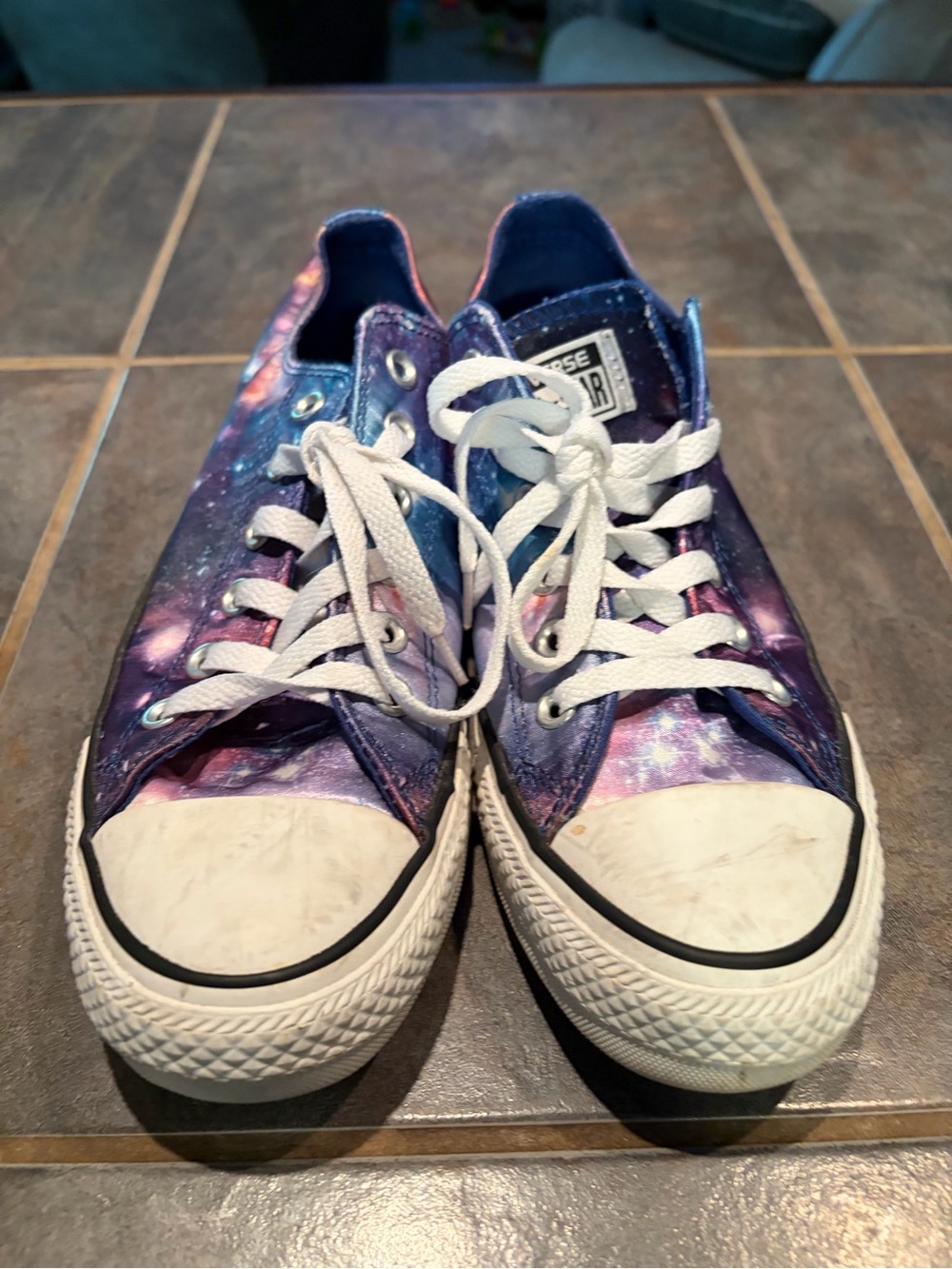 Converse Low-Top Sneakers - Purple Galaxy Print - Picture 9 of 10